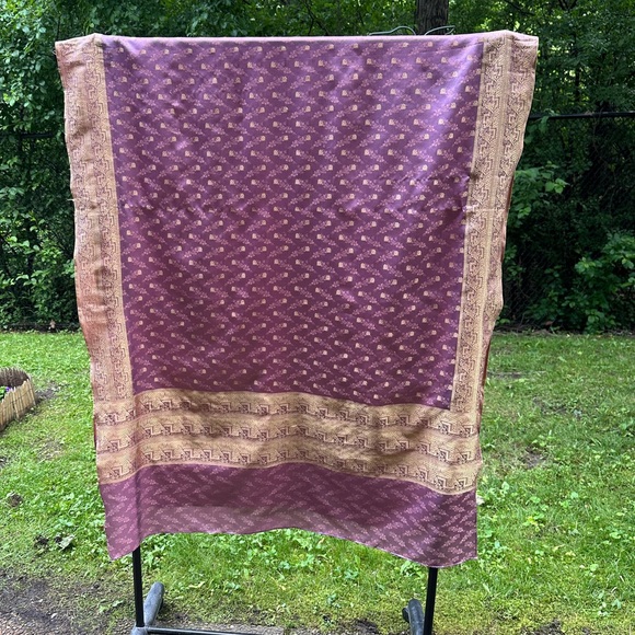 Large Saree/Sari Silk Dupatta/Shawl - Picture 2 of 2
